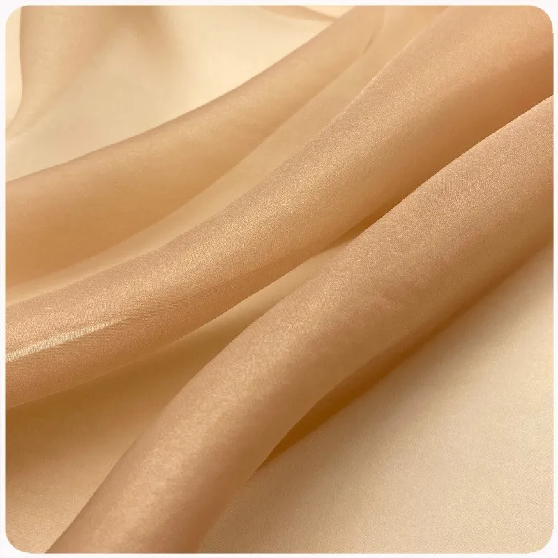 

Hard gauze silk-like organelle breathable semi-transparent 50g dress Hanfu fabric for spring and summer