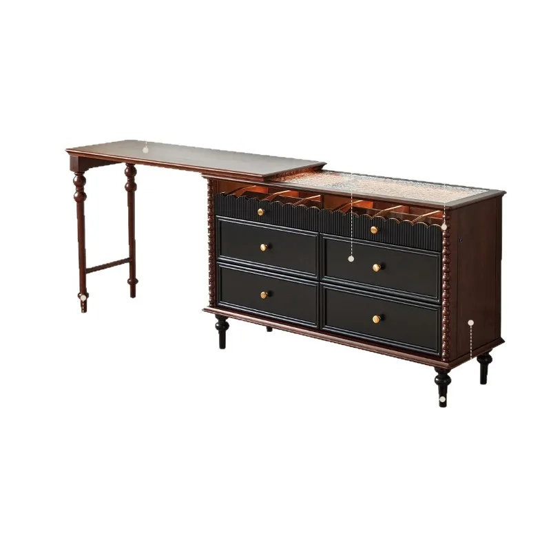 

Комод во французском ретро-стиле, встроенный, вращающийся, из цельного дерева.