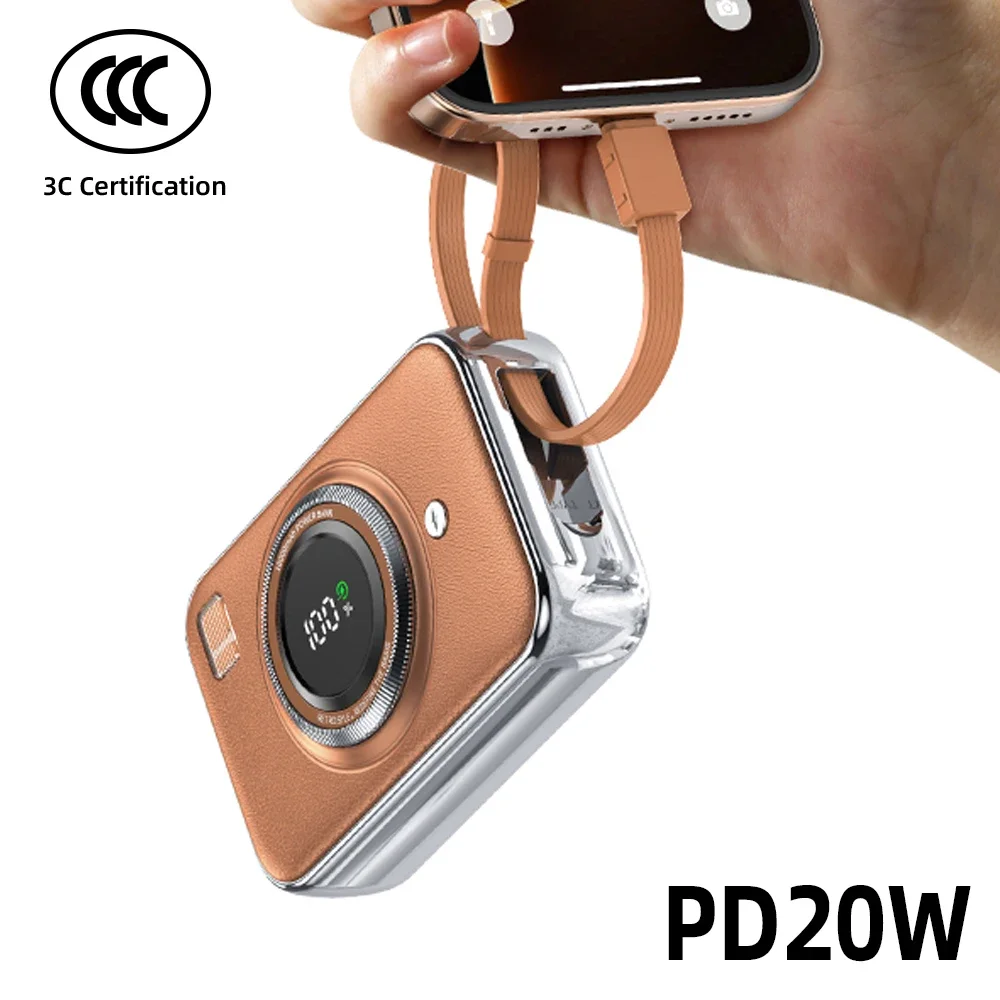 

CCC Chia Certification Power Bank Mini 10000 мАч 66 Вт Портативное зарядное устройство Powerbank с быстрой зарядкой для iPhone 16/15/14/13 Xiaomi Samsung