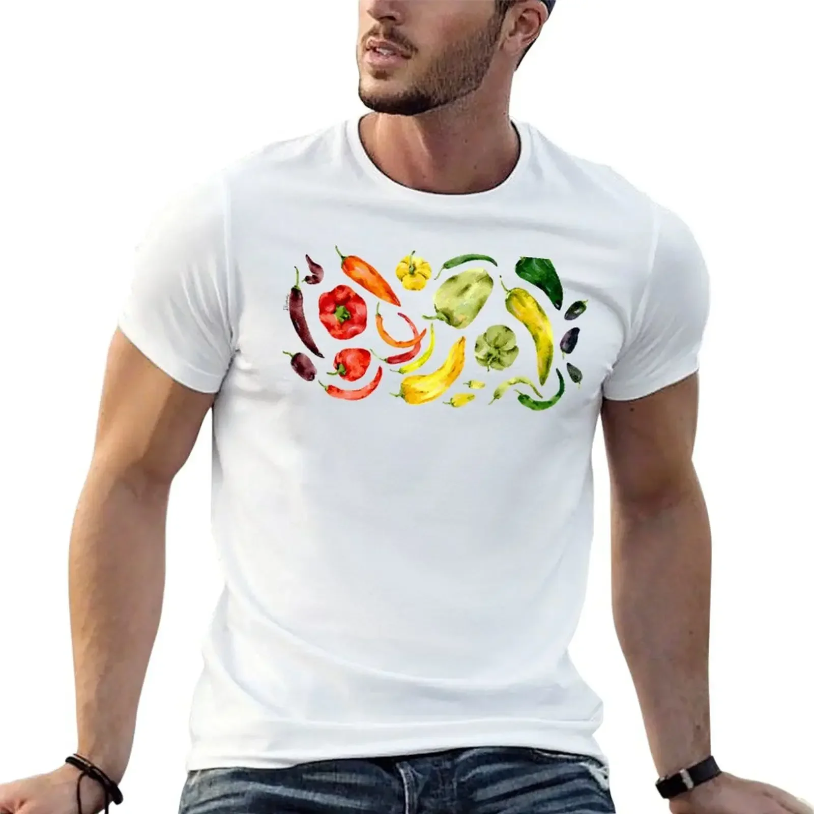 Pepper varieties T-Shirt tees aesthetic clothes oversized t shirt Men's t-shirt