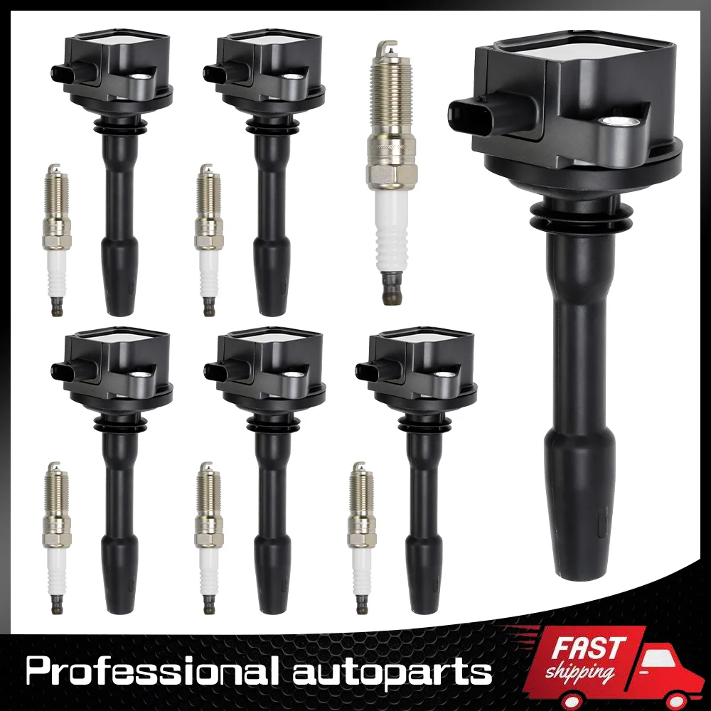 

6X Ignition Coil & Iridium Spark Plugs for Ford F150 Explorer 3.3L UF825 DG564