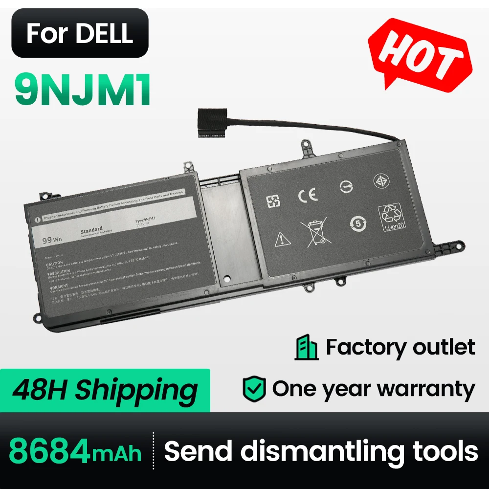 

Keyuan 9NJM1 99WH Аккумулятор для ноутбука 15 R3 R4 17 R5 для Dell Alienware MG2YH, HF250 серии 0546FF, 0HF250