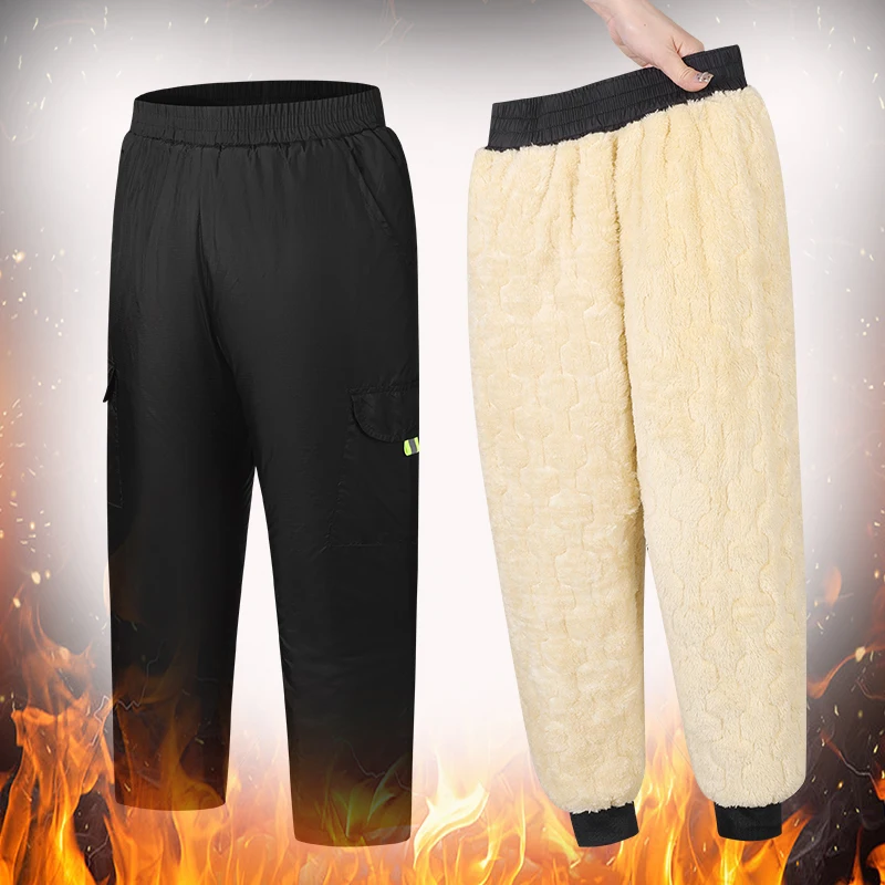 

Youngsters' Fleece-Lined Ski Pants,Waterproof & Windproof with Side Pockets, Warm Ski Trousers for Boys and Girls for Outdoor