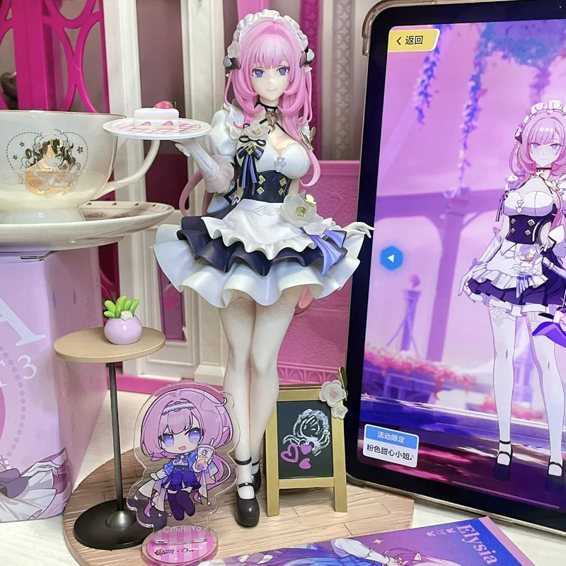 Hot Sale Honkai Impact 3 Figures Elysia Anime Figure Kiana Kaslana Statue 25cm Pvc Gk Sexy Model Doll Desktop Toys Birthday Gift