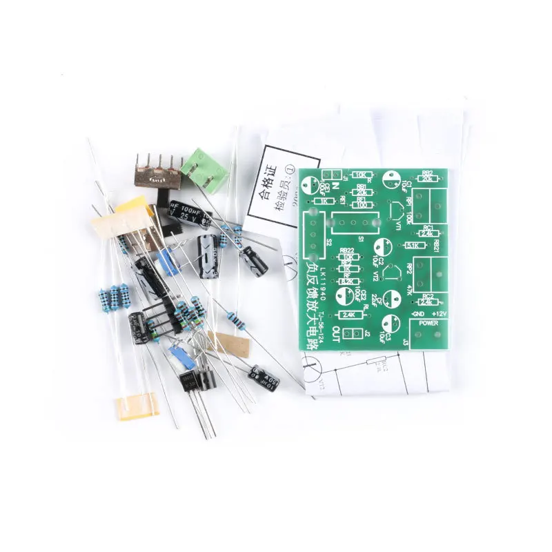 5Pcs/1pc Negative Feedback Amplifier Circuit - Teaching and Training Kit Resistor-Capacitor Coupled DIY Electronics Components