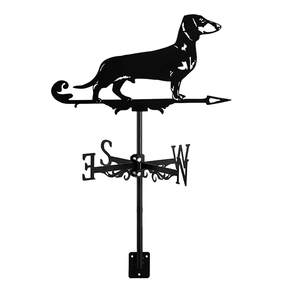 Metal Animal Weather Vane Standing Decor Roof Weather Vane Garden Yard Decoration for Outdoor Farm Yard