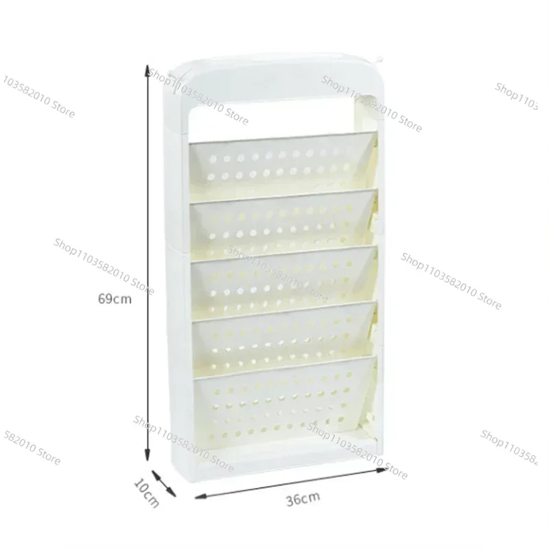 Plastic Simplicity 5 Layer Book Storage Holders Home Classroom Office Desk Bookshelf Seam Floor Type Organization Racks
