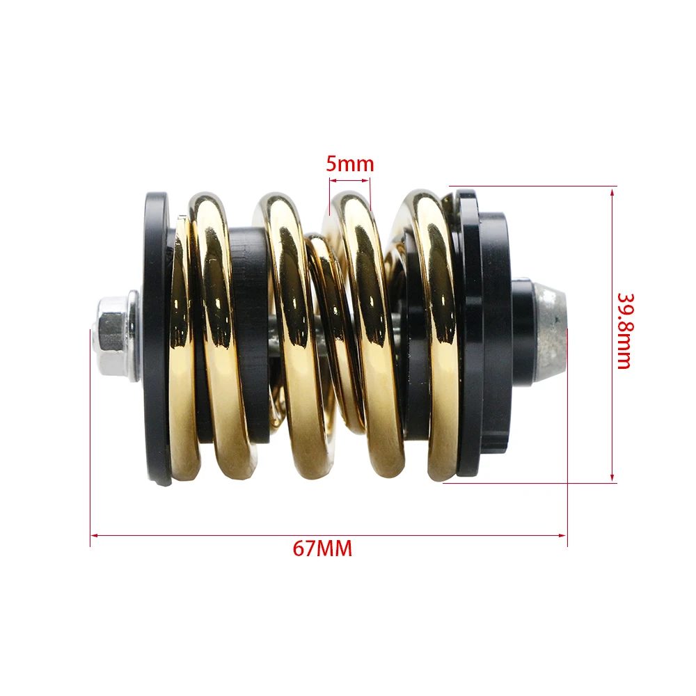 BMX Folding Bike Double Layer Rear Shock Spring Suspension Screw Rod Rear Shocks Absorber For Brompton Bike