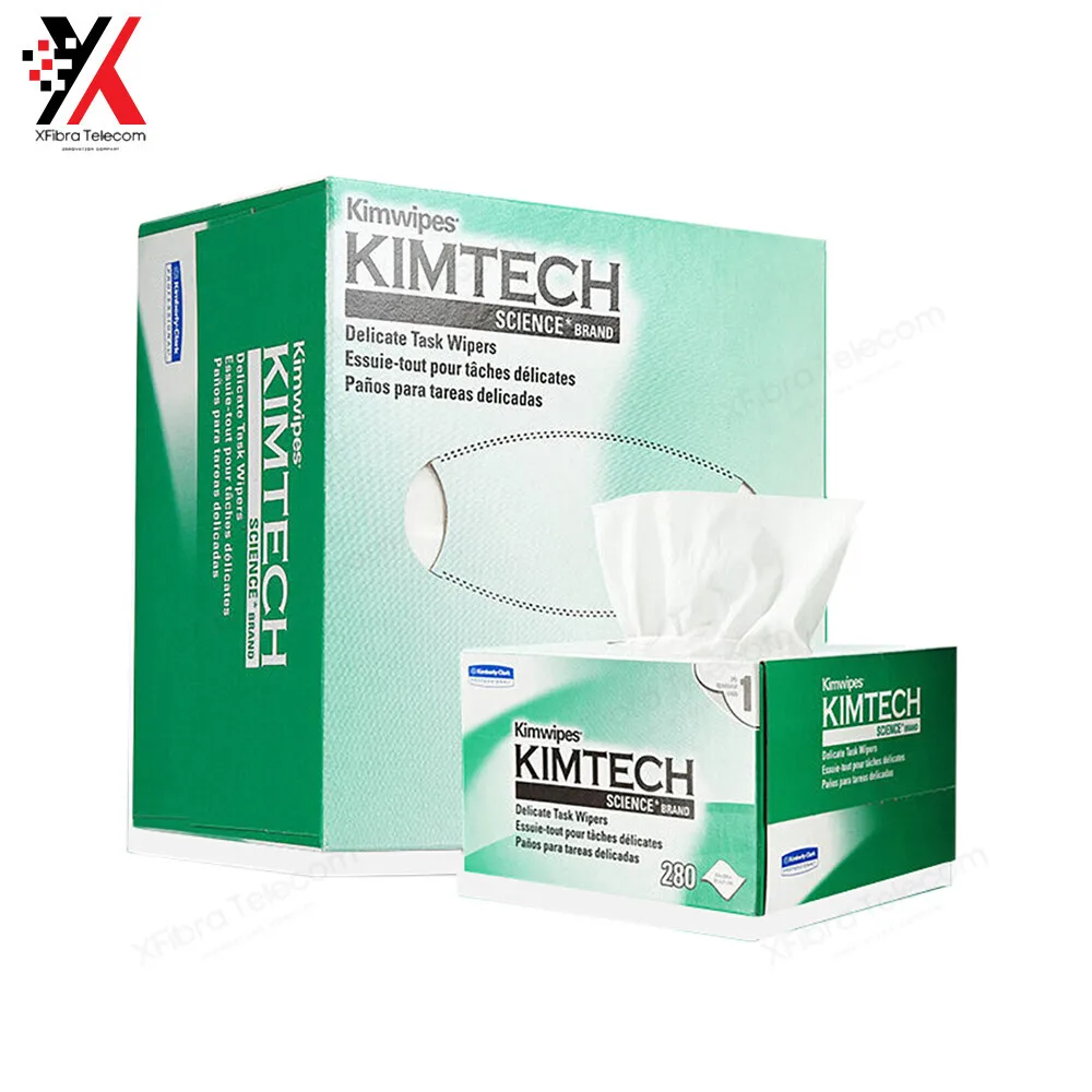 

Fiber Optic Cleaning Wipers Optic Kimwipes 280 pages FTTH Dust-Free For Fiber Connector Clean Paper