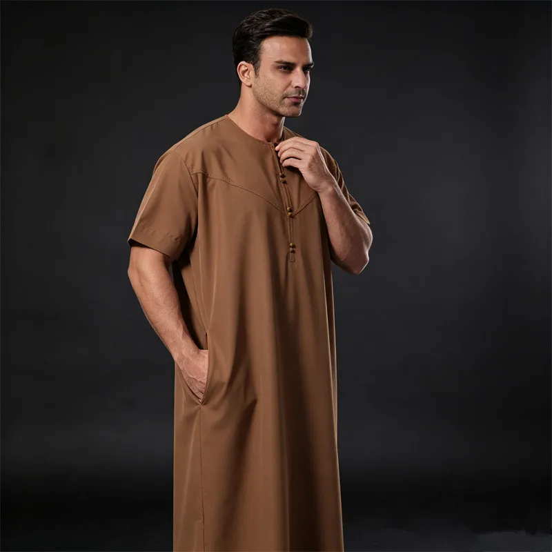 Middle East Thobes for Man Jubba Thobe Dishdasha Men Thawb Thoub Muslim Islam Abaya Daffah Robe Dress Saudi Arabic Dubai Kaftan