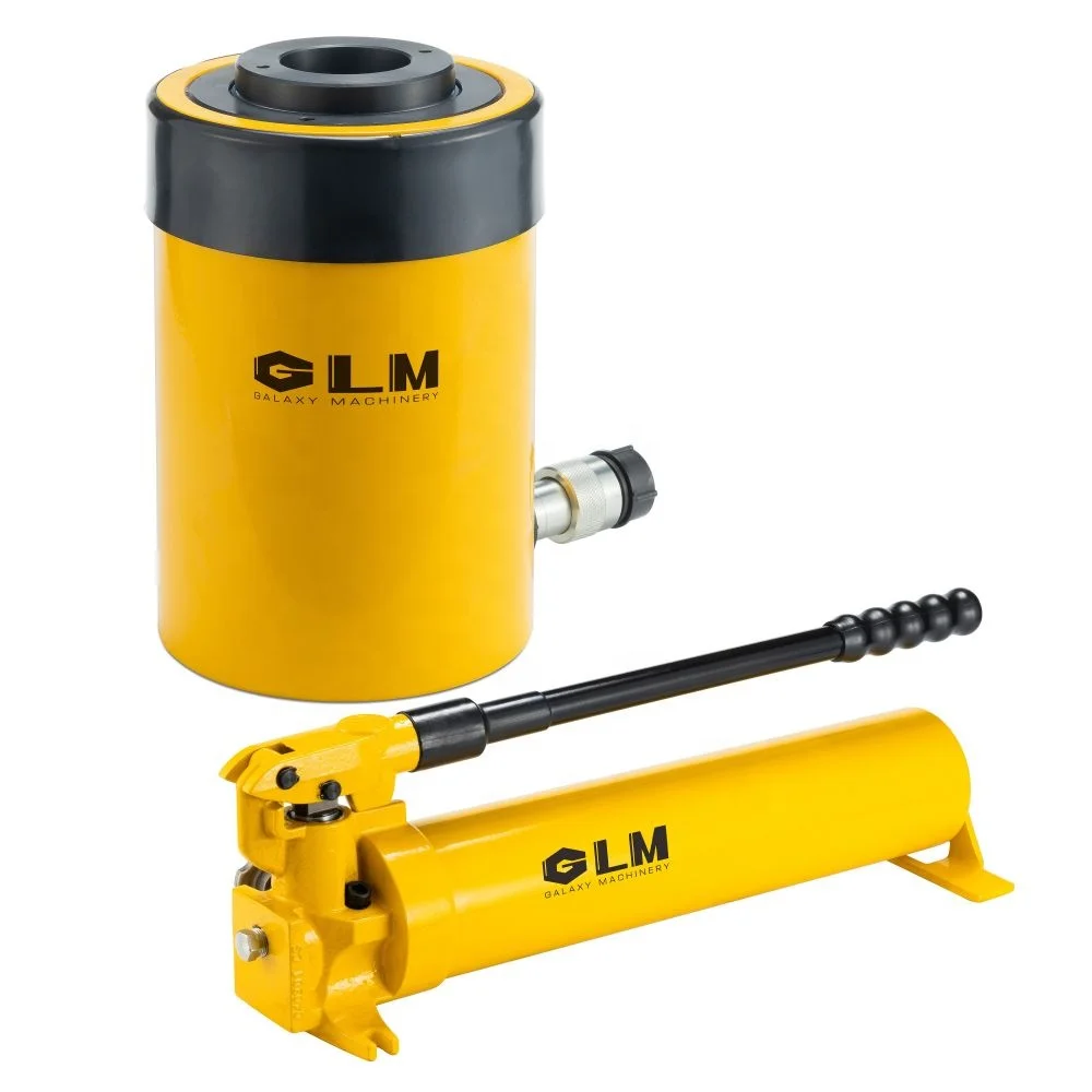 Hand-Operated Double Stage Hydraulic Pump Steel Construction 70Mpa Working Pressure Industrial Use