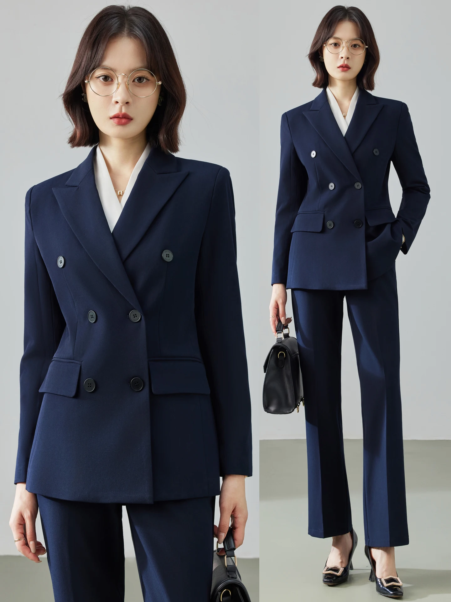 

Olive Green Suit Set Women's Professional Career Interview Public Servant New Arrival Autumn 2026 High-End Style Commute Wind
