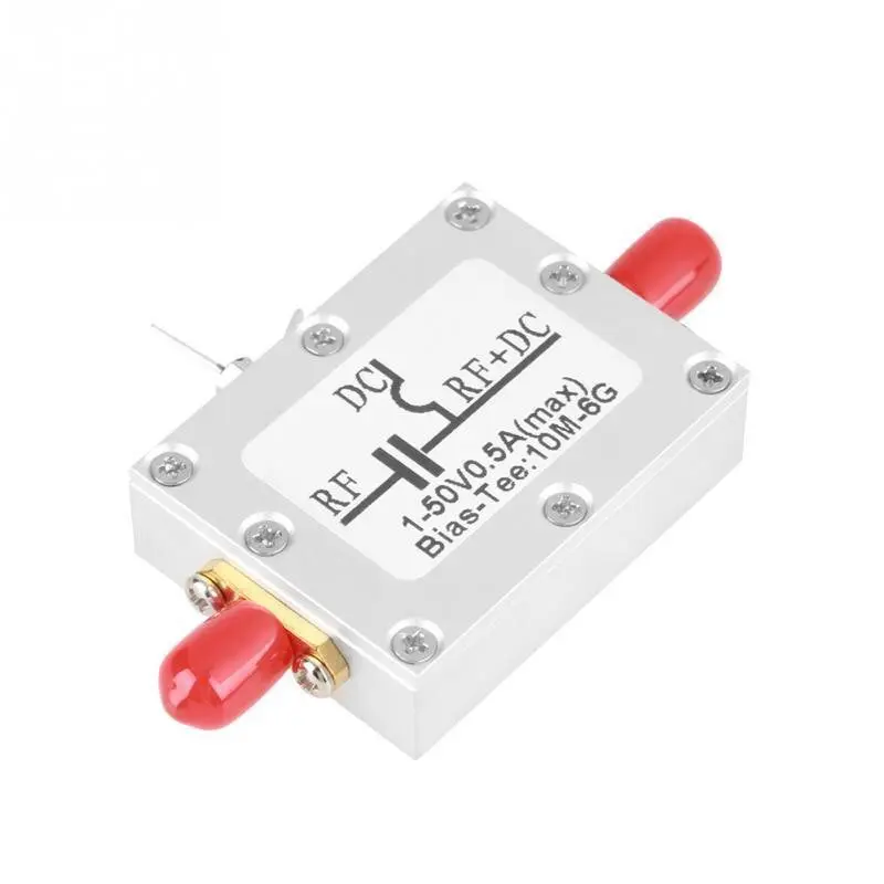 RF DC Blocker Biaser Coaxial Feed Bias Tee 10MHz-6GHz Low Insertion Loss