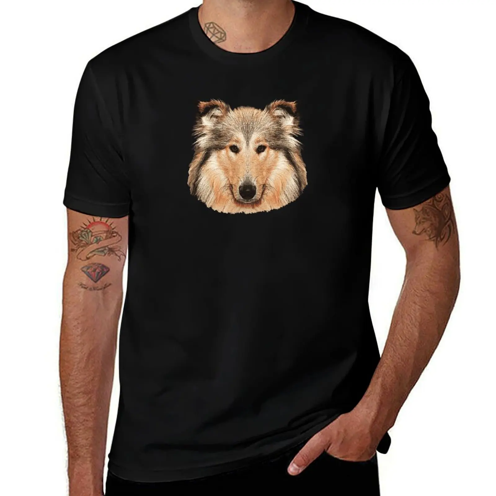 

Rough collie, dogs, great collie clothes T-Shirt t shirts for man pack white cotton t shirt pack t shirt man designer T-Shirt