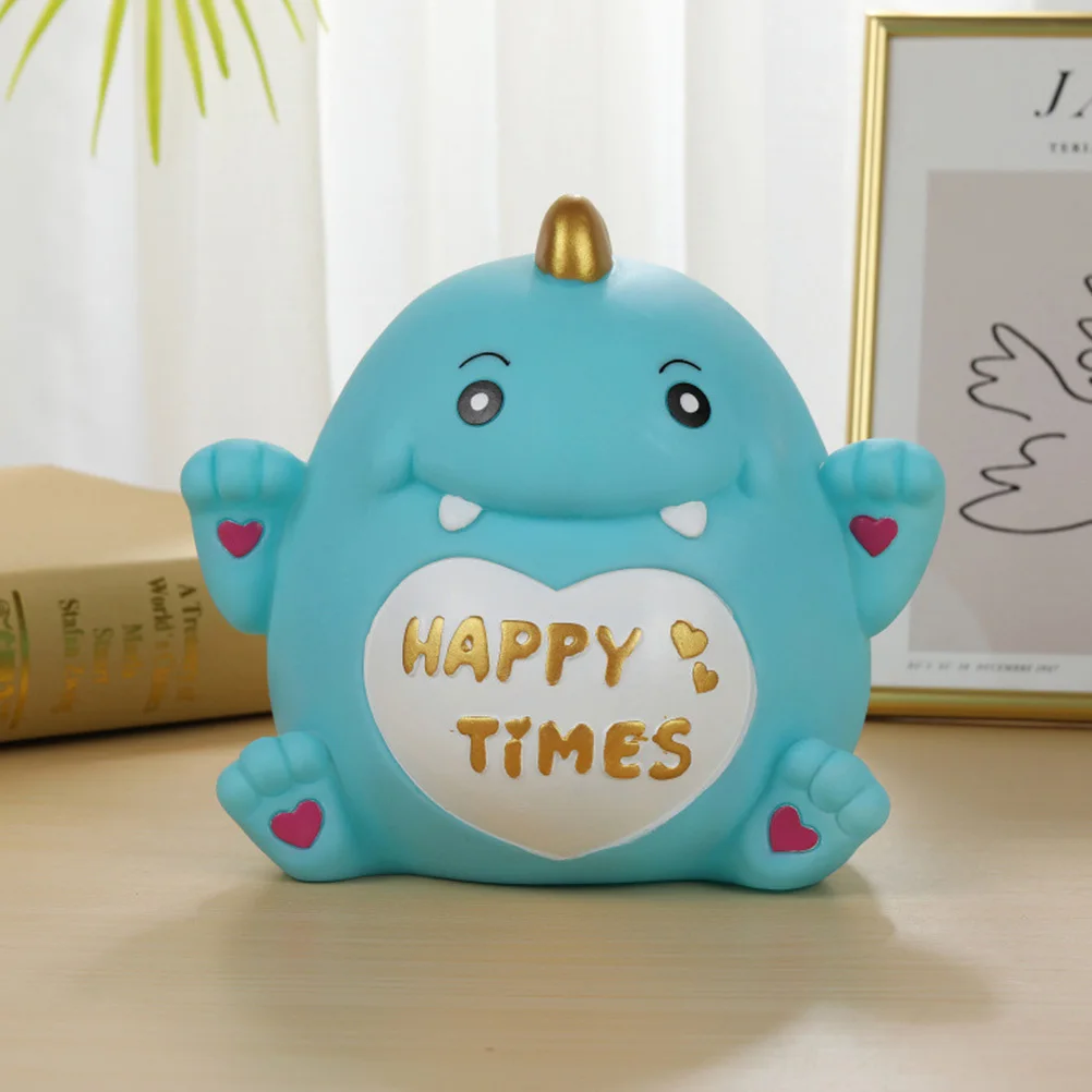 ديناصور على شكل قطرة واقية حصالة على شكل حيوان الفينيل حصالة للأطفال غرفة ديكور ديناصور توفير وعاء بنوك المال #4