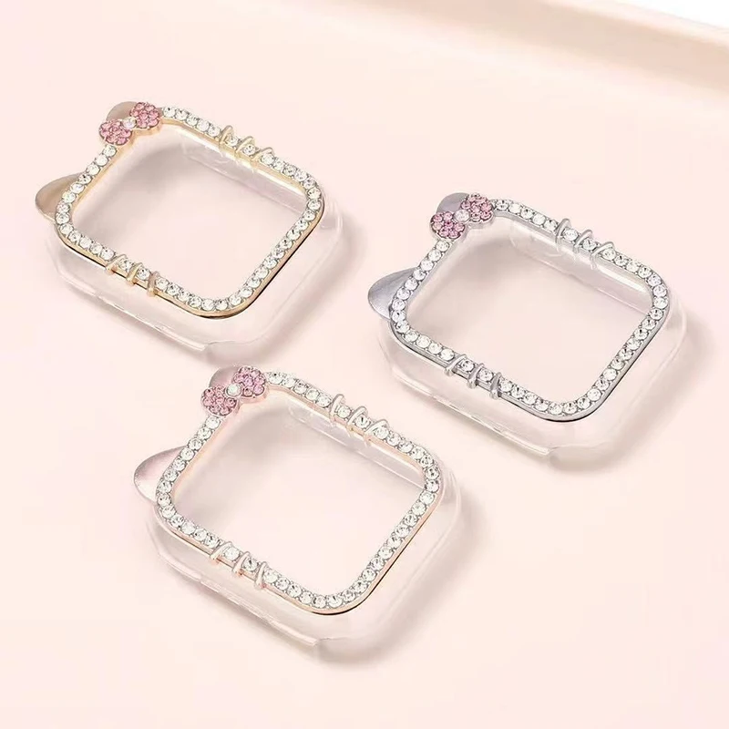 Diamant-Hülle für Apple Watch 11 10 Gehäuse 42mm 46mm 41mm 44mm 40mm 45mm Zubehör Bling Bumper Schutz iWatch Series 9 8 SE 7 – Detail 5