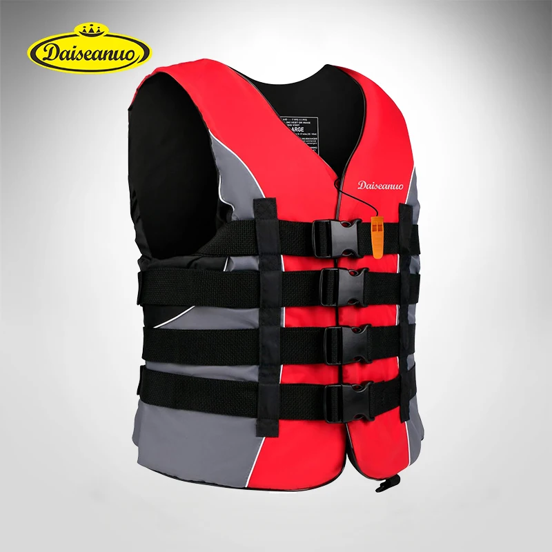 Fishing Vest 50N Buoyancy Vest Kayak Jackets with Buckles PFD Unisex for Surf Ski Boating, Fishing, Tubing Boating