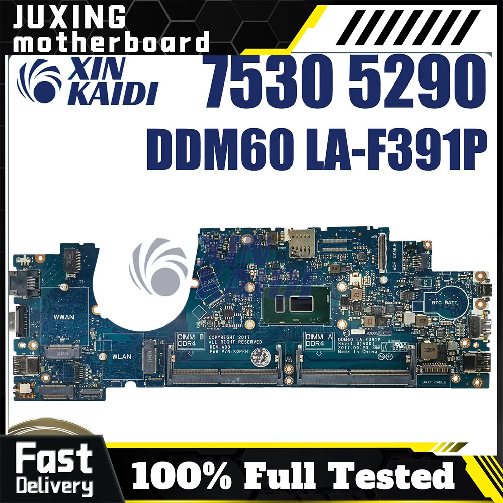

LA-F391P для материнской платы ноутбука DELL CN-0W5G22 Latitude 5290 7530 LA-F391P 02X71H ​ ​ Материнская плата ноутбука с процессором