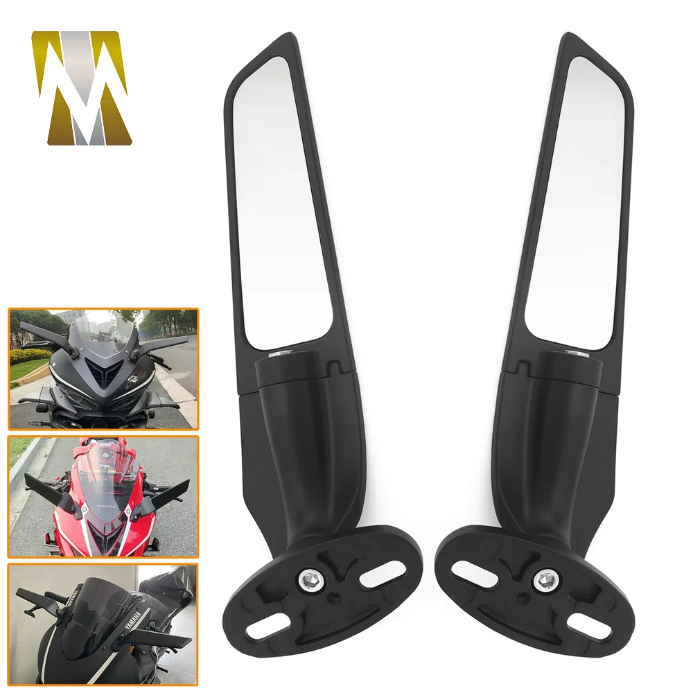 

Motorcycle Modified Adjustable Wind Wing Side Mirror For YAMAHA MT07 YZFR3 Honda CB650R Ninja 250 ZX10R S1000RR