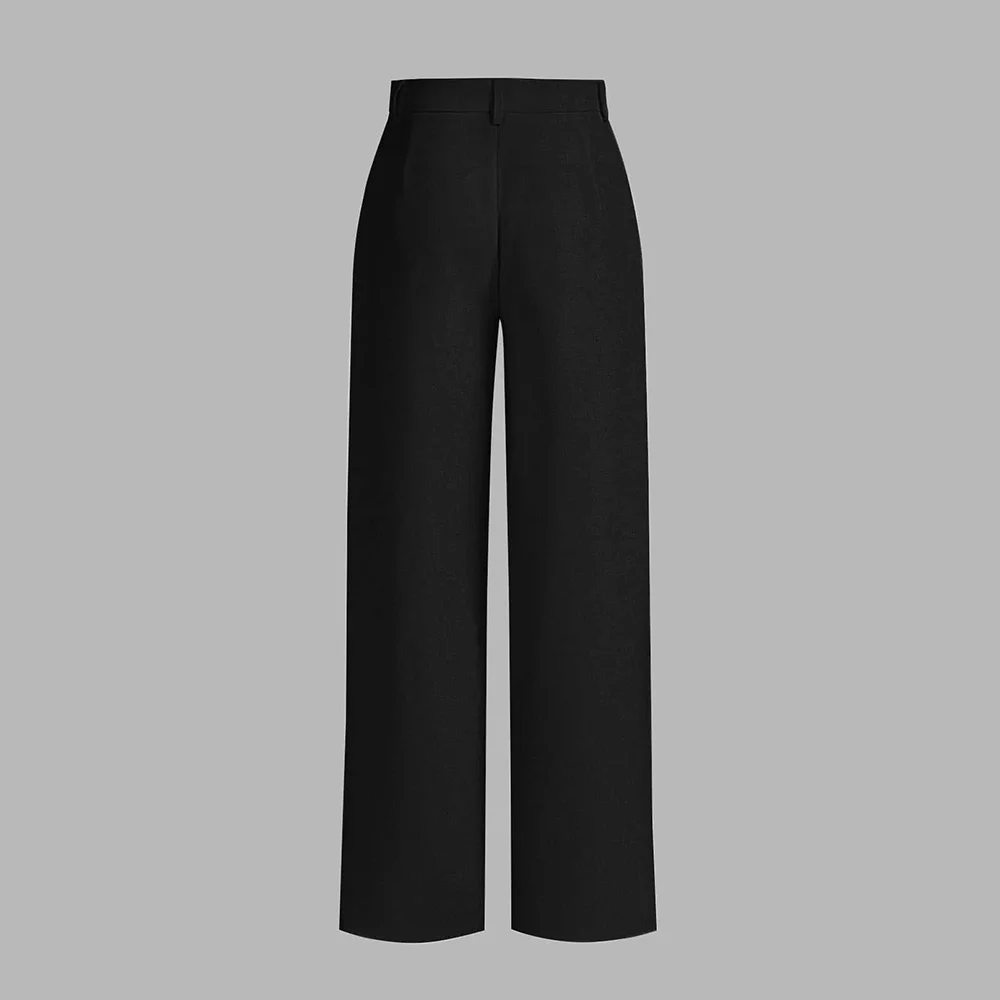 Mia Muse Select  Natural Waist Ankle Straight Daily Pants For Women Pants  Spring Summer Casual Basics Solid Color