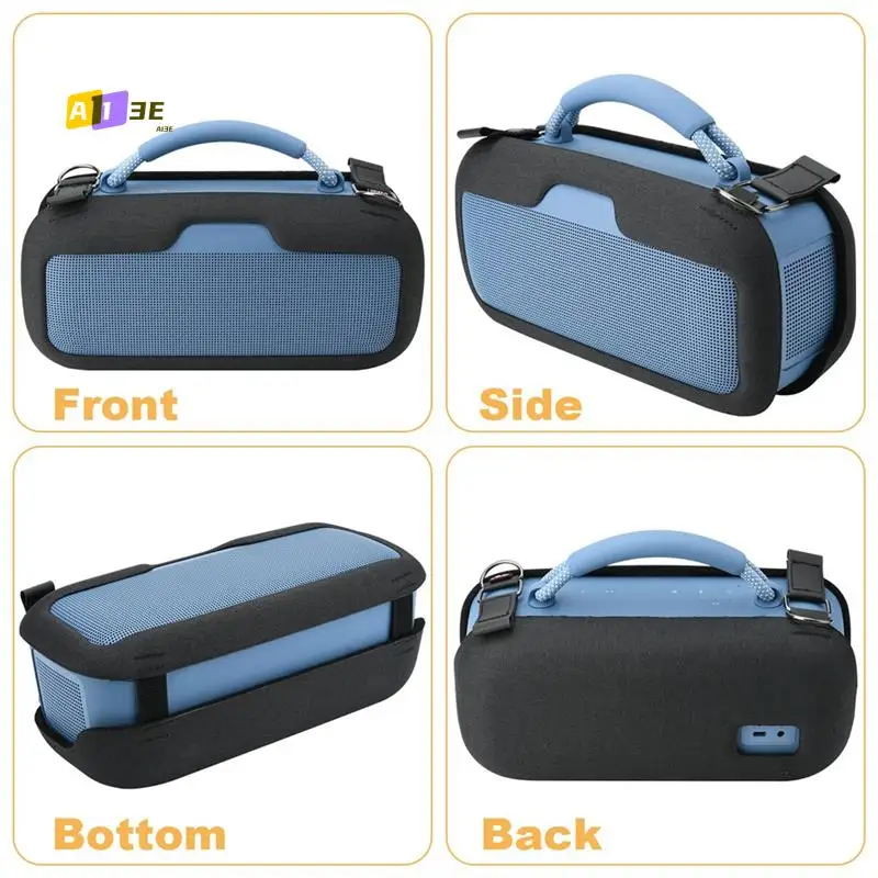 A13E-Speaker Cover For Bose Soundlink Max Portable Speaker, Travel Carrying Cover EVA Protective Cover With Shoulder Strap