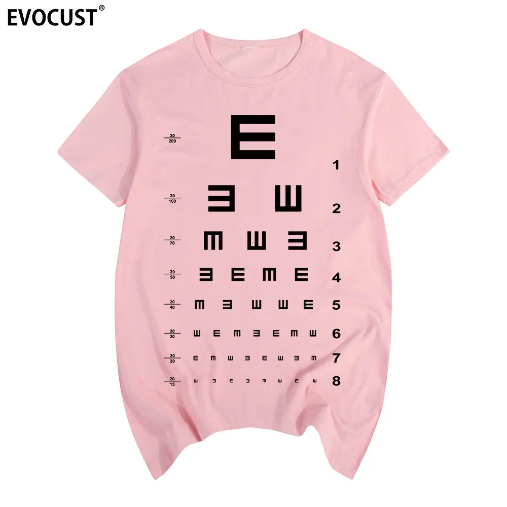 Eye Vision Chart Funny Optometrist Optometry Glasses T-shirt Cotton Men T shirt New TEE TSHIRT Womens unisex Fashion