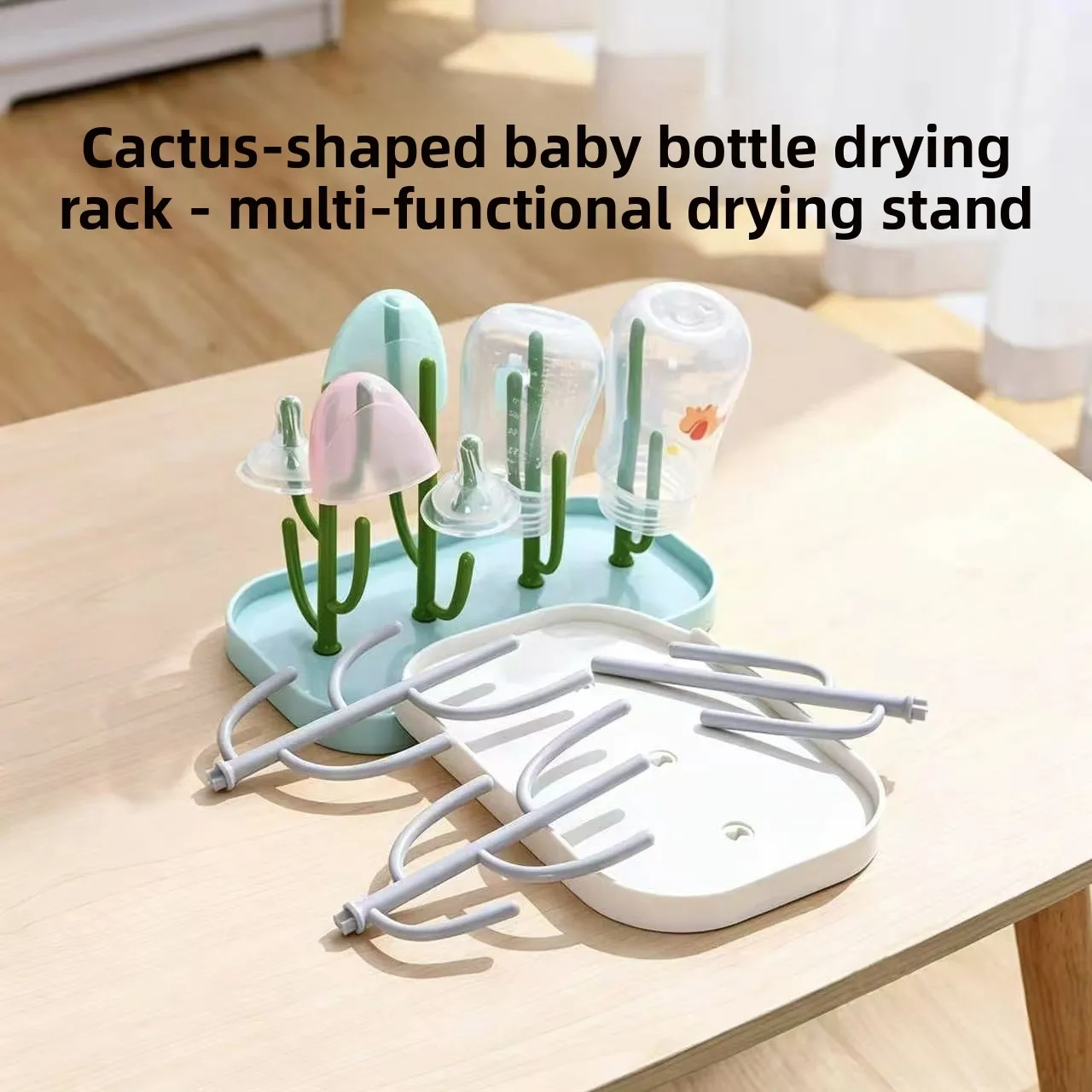 Dust-Free Bottle Shelf Drying Rack Multifunctional Folding Draining Pacifier Pacifier Filter Water Shelf Storage Box Storage Box