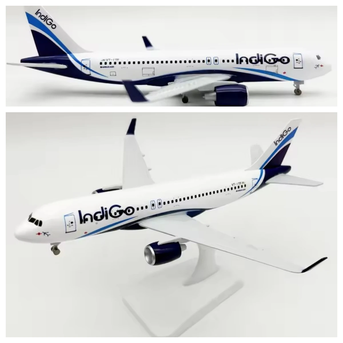 

A320 Indigo Airlines Plane 19cm Alloy Metal Diecast Airplane Plane For Kids W Wheels Landing Gears For Collected Gift