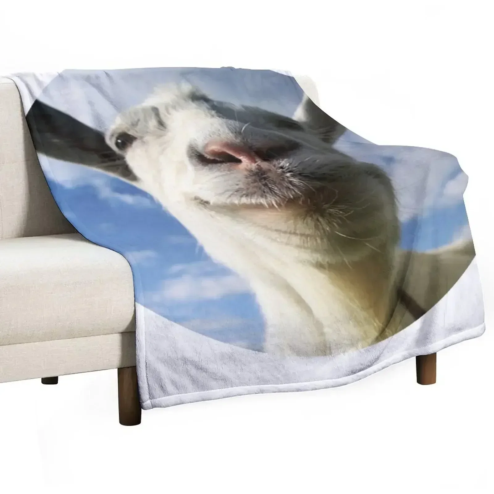 Goat Simulator Throw Blanket Shaggy Sofa Plaid on the sofa anime Soft Plush Plaid Moving Blankets