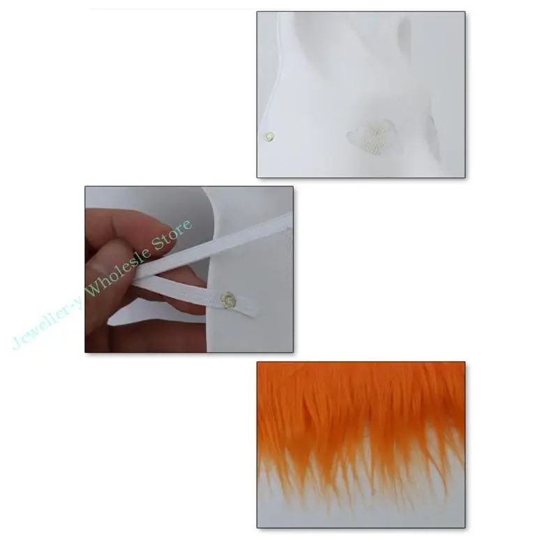 R7UF 29/42 unidades Máscara para gatos Máscara máscaras sem pintura com malha olho com acabamento peludo