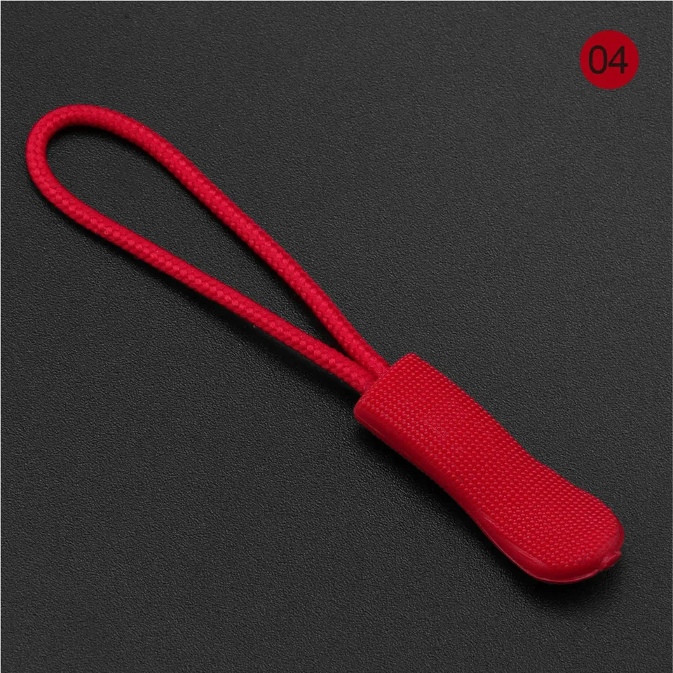 10pcs Colorful Zipper Puller Cord Zip Puller Replacement Ends Lock Zips Travel Bags Clip Buckle Sport Garment Parts, image 11