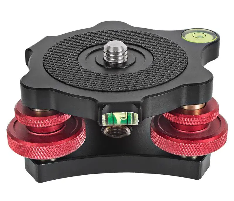 Universal Tripod Head Fine Tuning Level Adjuster Photography Precision Water Platform EZ Base Camera Level Base