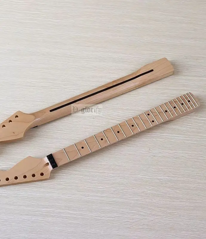 

6-string electric guitar neck, double-locking tremolo neck, 22 frets, maple guitar gloss neck, neck modification, DIY musical in