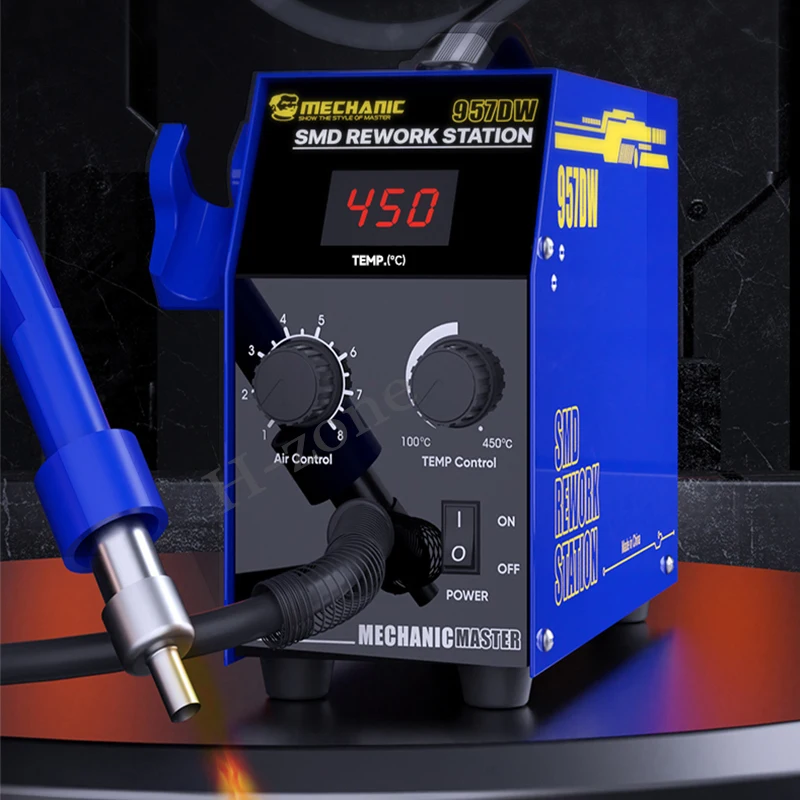 MECHANIC 957DW Soldering Stations Desoldering Station With Two-scroll Hot Air Rework Station For Heating Main Board Tin Solder