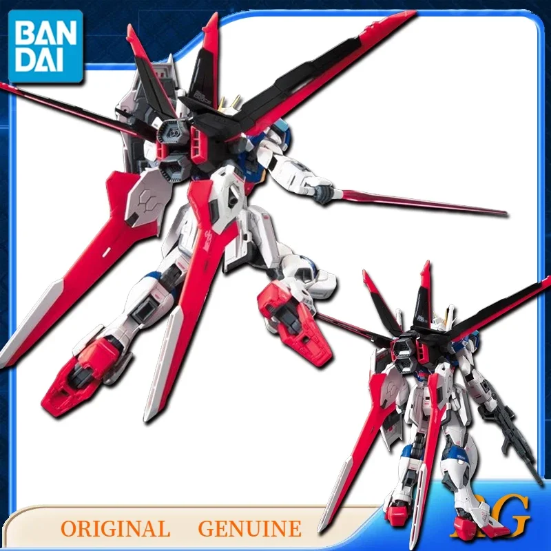 Bandai Original Genuine RG FORCE IMPULSE GUNDAM Anime Action Figures Toys for Kids Gift Assembly Model Ornaments