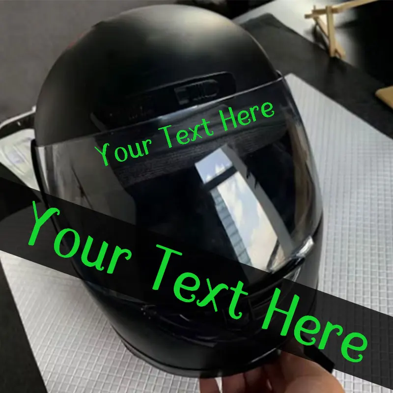 1 قطعة High3CM شخصية مخصصة فقط النص دراجة نارية ملصق DIY Motobike خوذة خزان الوقود ذاتية اللصق ملصق حائط من الفينيل مقاوم للماء