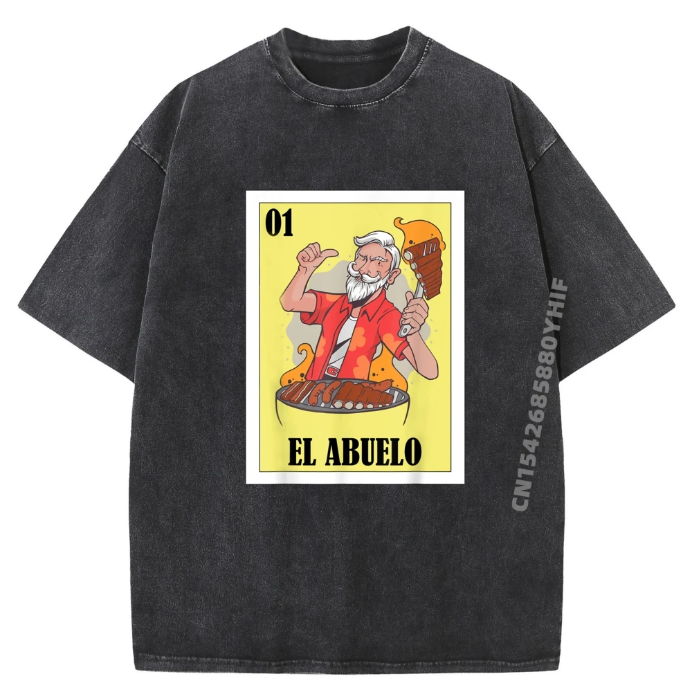 

Funny Mexican Design For Grandpa El Abuelo Mens Designer Clothes Graphic Tees Mens Letter Washed Clothes