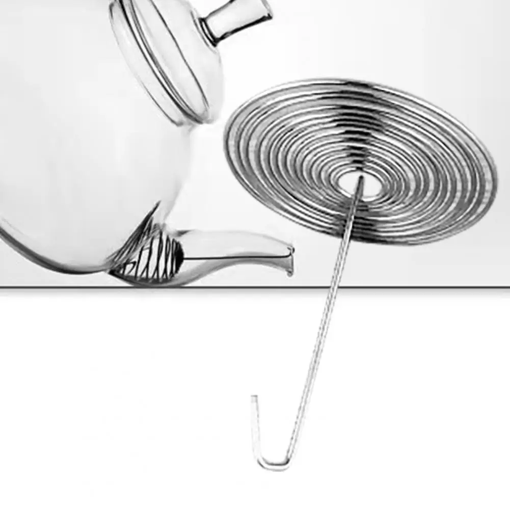 10Pcs Stainless Steel Teapot Filter Durable Replacement Kitchen Tool Teapot Nozzle Spring Strainer Teaware Accessory Tea Infuser