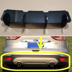 For Ford Escape Kuga 2013-2016 Year Rear Diffuser Bumper Lips Spoiler Splitter Body Kit Accessories