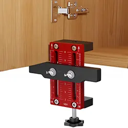 Cabinet Door Mounting Jig Aluminum Alloy Installation Positioner Cabinet Hardware Jig For Framed Frameless Cabinets 10-60mm
