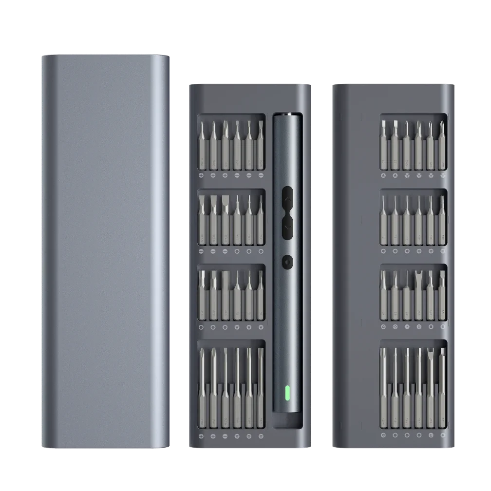 

Electric Screwdriver Precision Sets 62 in 1 Power Tool Kit Rechargeable Wireless Mini Small Magnetic Bits