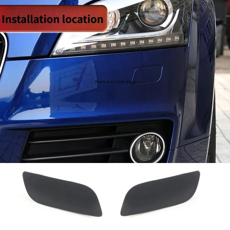 1 Pair Suitable for Audi 2011-2014 TT TTS Front Bumper Water Spray Bumper Cover Headlight Cleaning Cover Decorative Covers