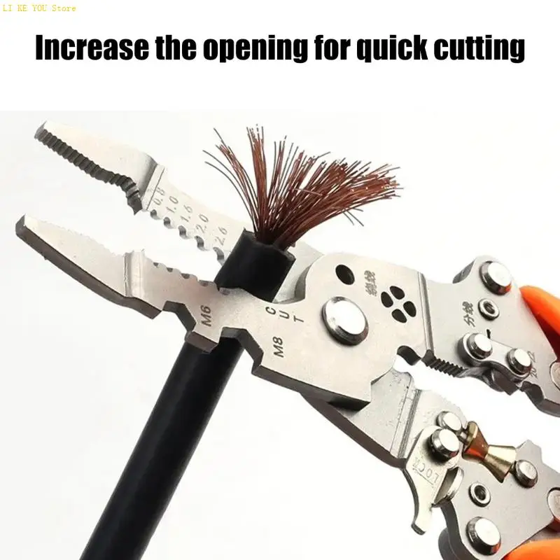 W3JE прочный 14 в 1 кабель Pliers с эргономичной конструкцией для эффективной обработки проводов