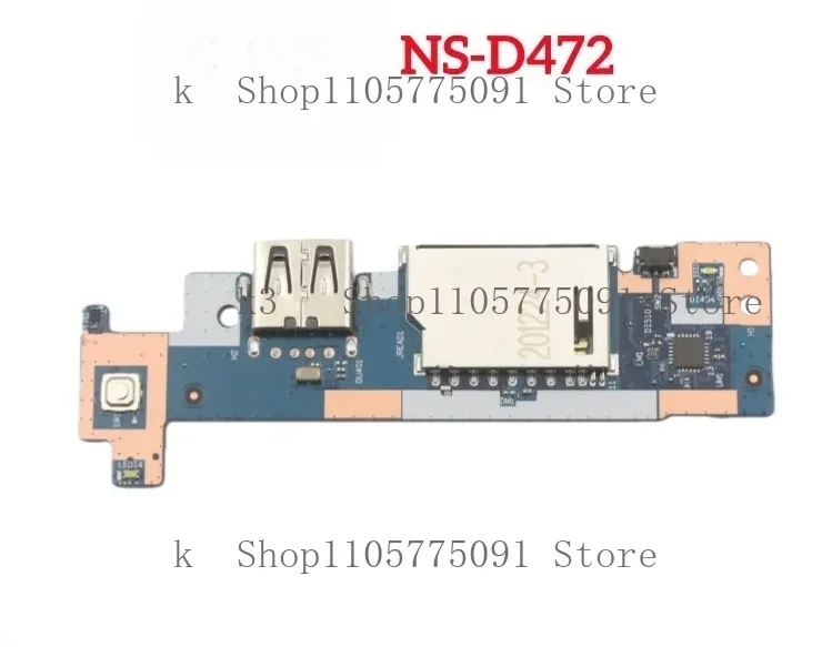 NS-D472 5C50S25174 New Original For Lenovo IdeaPad 3-15ITL6 82H8 Laptop USB Power Button Audio Board SD Card Reader