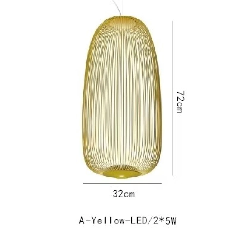 Retro Iron Birdcage Pendant Light Rustic Dimmable LED Chandelier Easy to Install Low Energy Consumption Bedroom Farmhouse Light