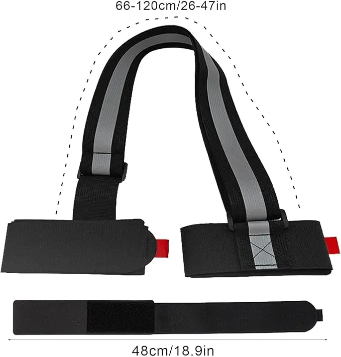 Skimate Carrier Strap Clipstick Ski Mate Portable Skis Straps for Carrying Snowboard Handheld Double Board Ski with Fixed Straps