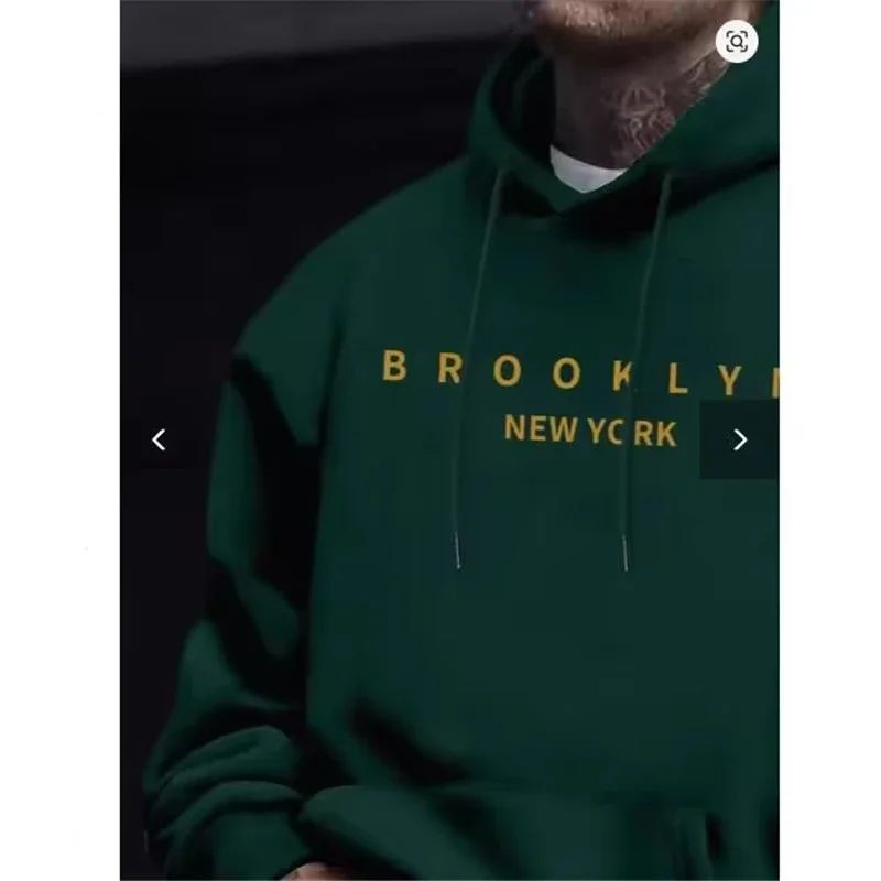 Herren Herbst Winter Lockerer Pullover Hoodie Komfort-Sweatshirt für Jogging Fitness Gym Outdoor Sport Streetwear Alltag Freizeit Oberteil – Detail 11