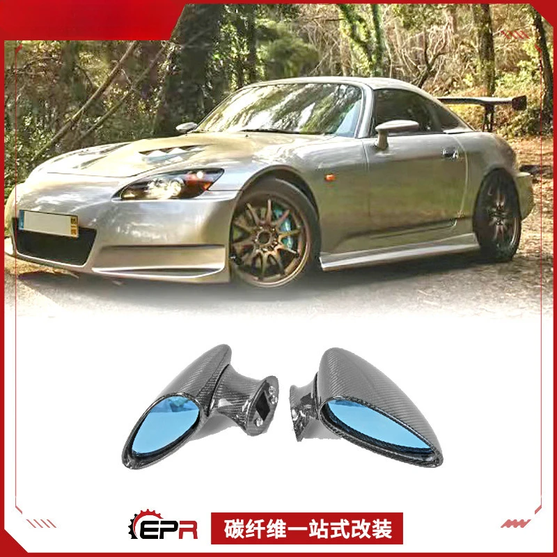 

Для Honda S2000 AP1/AP2 углеродное волокно в стиле ложки, ручное зеркало заднего вида в форме пули