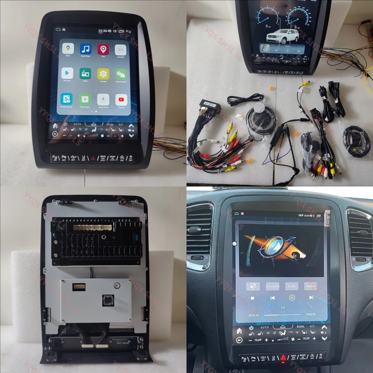 For Dodge Durango 2014~2016 Qualcomm Android Auto Carplay Car Radio Automotive Multimedia Stereo Player GPS Navigation Head Unit