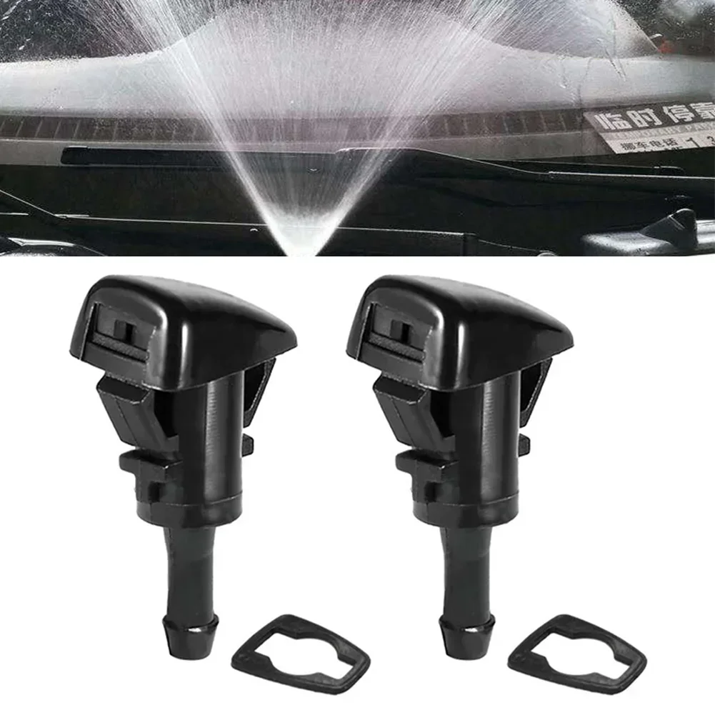 2Pcs Cars Windshield Washer Wiper Nozzles Spray Jet for Chrysler Dodge Avenger Journey Caliber Jeep Compass Grand Cherokee